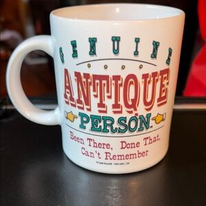 Genuine Antique Person White Mug